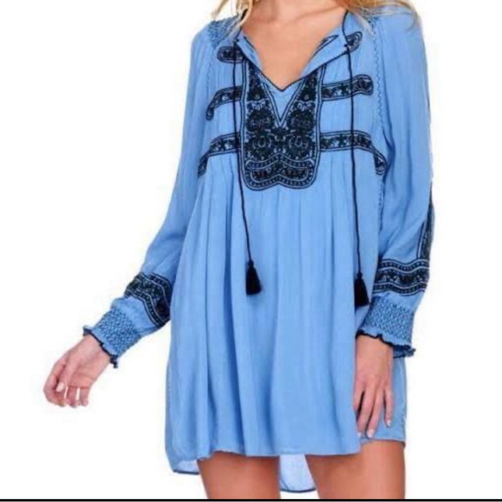 Free People Wind Willow Mini Dress